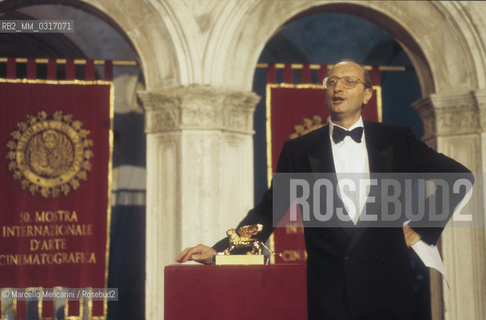 Venice, Doges Palace, Venice Film Festival 1993. Adriano Donaggio, press officer of the Festival / Venezia, Palazzo Ducale,    Mostra del Cinema di Venezia 1993. Adriano Donaggio, addetto stampa della Mostra - ©Marcello Mencarini/Rosebud2