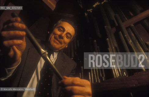 Italian organ restorer Pier Paolo Donati, 1992 / Il restauratore di organi Pier Paolo Donati, 1992 - ©Marcello Mencarini/Rosebud2