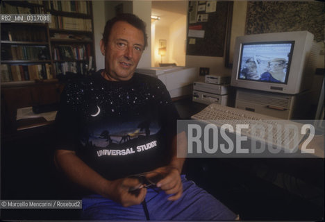 Fregene (Rome), 1993. Italian screenwriter Sergio Donati / Fregene (Roma), 1993. Lo sceneggiatore Sergio Donati - ©Marcello Mencarini/Rosebud2