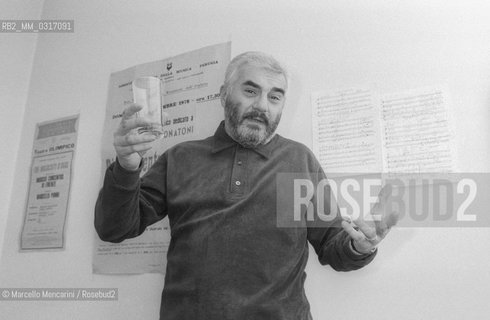 Milan, 1980. Italian composer Franco Donatoni / Milano, 1980. Il compositore Franco Donatoni - ©Marcello Mencarini/Rosebud2