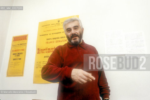 Milan, 1980. Italian composer Franco Donatoni / Milano, 1980. Il compositore Franco Donatoni - ©Marcello Mencarini/Rosebud2