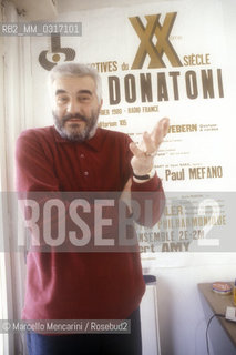 Milan, 1980. Italian composer Franco Donatoni / Milano, 1980. Il compositore Franco Donatoni - ©Marcello Mencarini/Rosebud2