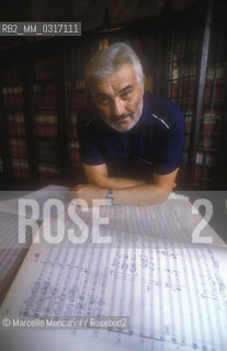 Siena, 1988. Italian omposer Franco Donatoni at the Accademia Chigiana / Siena, 1988. Il compositore Franco Donatoni nellAccademia Chigiana - ©Marcello Mencarini/Rosebud2