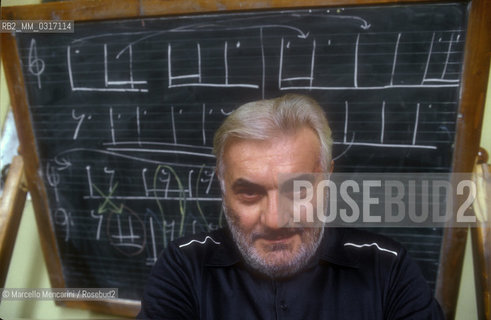 Siena, 1988. Italian omposer Franco Donatoni at the Accademia Chigiana / Siena, 1988. Il compositore Franco Donatoni nellAccademia Chigiana - ©Marcello Mencarini/Rosebud2