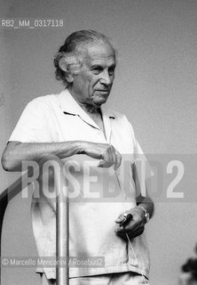 Bolzano, 1984. Born Hungarian naturalized American conductor Antal Dorati during a rehearsal / Bolzano, 1984. Il direttore dorchestra Antal Dorati durante una prova - ©Marcello Mencarini/Rosebud2