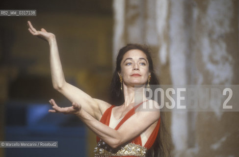 Italian ballet dancer Oriella Dorella, 1991 / La ballerina Oriella Dorela, 1991 - ©Marcello Mencarini/Rosebud2