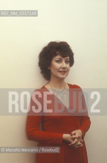 Rome, 1983. British soprano Dorothy Dorow / Roma, 1983. Il soprano Dorothy Dorow - ©Marcello Mencarini/Rosebud2