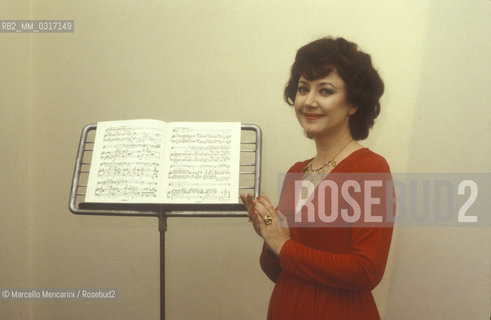 Rome, 1983. British soprano Dorothy Dorow / Roma, 1983. Il soprano Dorothy Dorow - ©Marcello Mencarini/Rosebud2