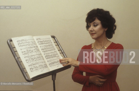 Rome, 1983. British soprano Dorothy Dorow / Roma, 1983. Il soprano Dorothy Dorow - ©Marcello Mencarini/Rosebud2