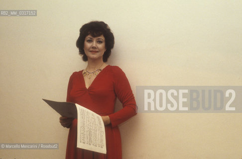 Rome, 1983. British soprano Dorothy Dorow / Roma, 1983. Il soprano Dorothy Dorow - ©Marcello Mencarini/Rosebud2