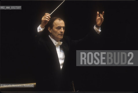 Swiss conductor Charles Dutoit, 1992 / Il direttore dorchestra Charles Dutoit, 1992 - ©Marcello Mencarini/Rosebud2