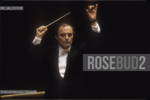 Swiss conductor Charles Dutoit, 1992 / Il direttore dorchestra Charles Dutoit, 1992 - ©Marcello Mencarini/Rosebud2