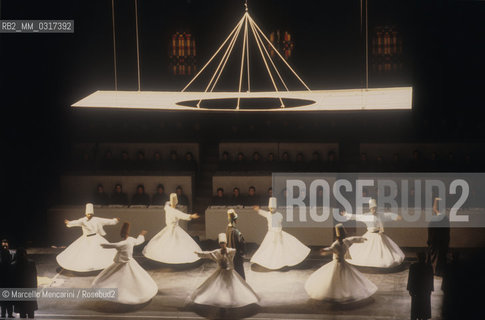 Teatro Regio In Parma (Parma Royal Theater), April 15, 1987. First performance of the opera Genesi (Genesis) by Franco Battiato / Teatro Regio di Parma, 15 aprile 1987. Prima dellopera Genesi di Franco Battiato - ©Marcello Mencarini/Rosebud2