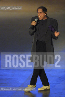 Milan, May 4, 2001. Italian pop singer Adriano Celentano on the set of his tv program 125 Milioni di Cazzate / Milano, 4 maggio 2001. Il cantante Adriano Celentano sul set del suo programma televisivo 125 milioni di cazzate - ©Marcello Mencarini/Rosebud2