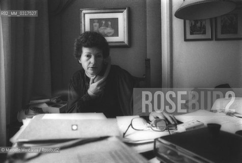 Italian lawyer and womens rights advocate Tina Lagostena Bassi in her office (1979) / Lavvocato Tina Lagostena Bassi, impegnata nella difesa dei diritti delle donne, nel suo ufficio (1979) - ©Marcello Mencarini/Rosebud2