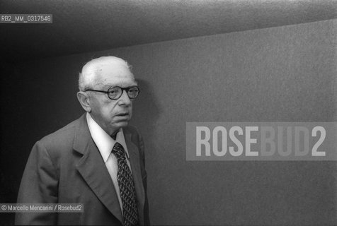 Italian politician and journalist Leo Valiani, 1979 / Leo Valiani, giornalista e politico, 1979 - ©Marcello Mencarini/Rosebud2
