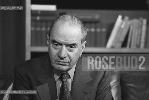 Politician of Italian Republican Party (1979) / Il politico repubblicano Bruno Visentini (1979) - ©Marcello Mencarini/Rosebud2