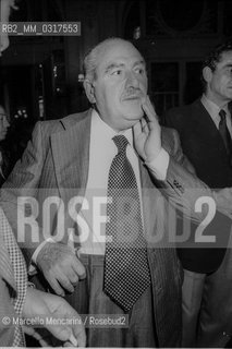 Italian theater manager Paolo Grassi (about 1980) / Limpresario teatrale Paolo Grassi (1980 circa) - ©Marcello Mencarini/Rosebud2