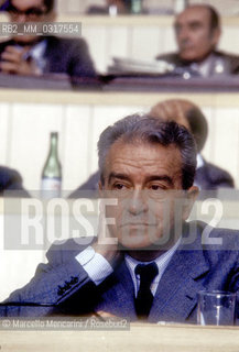 Rome, 1979, 15th National Congress of the Italian Communist Party. Italian politician Pietro Ingrao, member of the Party / Roma, 1979. XXV° Congresso del partito Comunista Italiano. Il politico Pietro Ingrao , membro del partito - ©Marcello Mencarini/Rosebud2