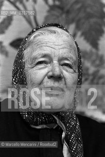Rome, 1982. French writer Marguerite Yourcenar / Roma, 1982. La scrittrice Marguerite Yourcenar - ©Marcello Mencarini/Rosebud2