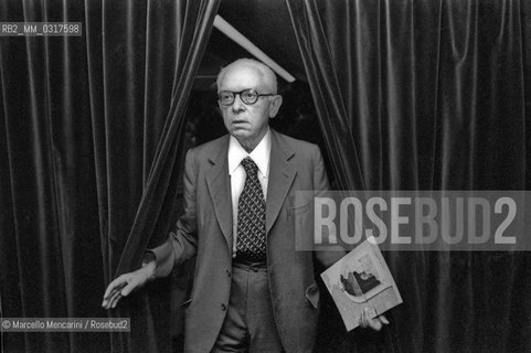 Italian politician and journalist Leo Valiani, 1979 / Leo Valiani, giornalista e politico, 1979 - ©Marcello Mencarini/Rosebud2