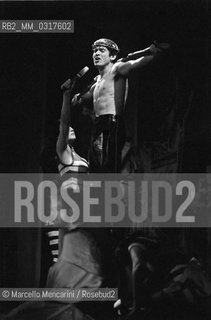 Italian pop singer Gianni Morandi in the musical Jacopone da Todi (about 1979) / Il cantante Gianni Morandi nel musical Jacopone da Todi (1979 circa) - ©Marcello Mencarini/Rosebud2