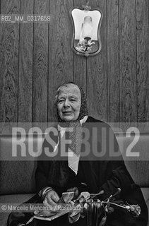 Rome, 1982. French writer Marguerite Yourcenar / Roma, 1982. La scrittrice Marguerite Yourcenar - ©Marcello Mencarini/Rosebud2