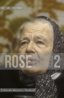 Rome, 1982. French writer Marguerite Yourcenar / Roma, 1982. La scrittrice Marguerite Yourcenar - ©Marcello Mencarini/Rosebud2