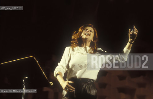 Italian singer Milva performing (1982) / La cantante Milva (1982) - ©Marcello Mencarini/Rosebud2