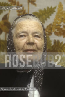 Rome, 1982. French writer Marguerite Yourcenar / Roma, 1982. La scrittrice Marguerite Yourcenar - ©Marcello Mencarini/Rosebud2