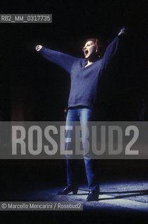 Italian singer Milva performing The True Story by Luciano Berio (about 1985) / La cantante Milva in La vera storia di Luciano Berio (1985 circa) - ©Marcello Mencarini/Rosebud2