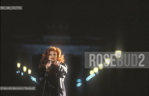 Belin, 1990. Italian singer Milva / Berino, 1990. La cantante Milva - ©Marcello Mencarini/Rosebud2