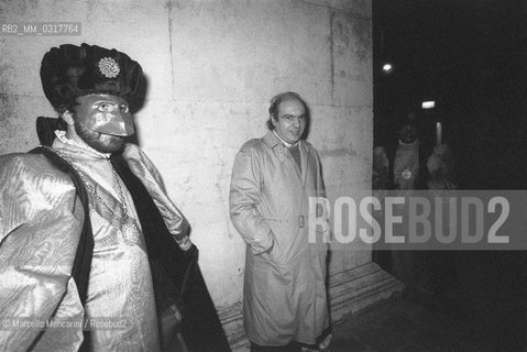 Venice, 1988. Italian composer Luigi Nono in his house / Venezia, 1988. Il compositore Luigi Nono nella sua casa - ©Marcello Mencarini/Rosebud2