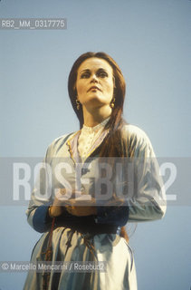 Pesaro, Rossini Opera Festival 1990. American soprano June Anderson as Zoraide during the dress reheharsal of the opera Ricciardo and Zoraide staged by Luca Ronconi / Pesaro, Rossini Opera Festival 1990. Il soprano June Anderson nel ruolo di Zoraide durante la prova generale dellopera Ricciardo e Zoraide diretta da Luca Ronconi - ©Marcello Mencarini/Rosebud2