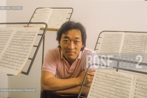 Rome, about 1990. Korean conductor Myung-Whun Chung / Roma, 1990 circa. Il direttore dorchestra Myung-Whun Chung - ©Marcello Mencarini/Rosebud2