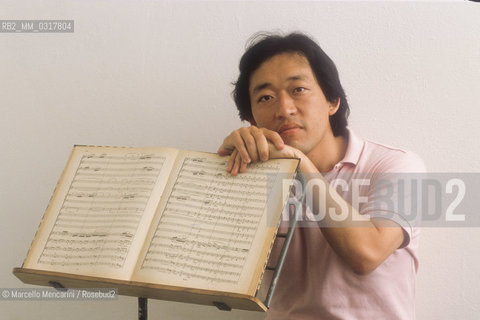 Rome, about 1990. Korean conductor Myung-Whun Chung / Roma, 1990 circa. Il direttore dorchestra Myung-Whun Chung - ©Marcello Mencarini/Rosebud2