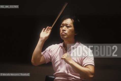Rome, about 1990. Korean conductor Myung-Whun Chung / Roma, 1990 circa. Il direttore dorchestra Myung-Whun Chung - ©Marcello Mencarini/Rosebud2