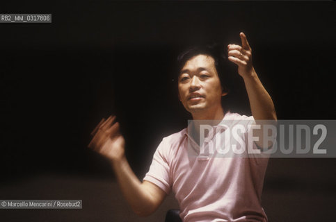 Rome, about 1990. Korean conductor Myung-Whun Chung / Roma, 1990 circa. Il direttore dorchestra Myung-Whun Chung - ©Marcello Mencarini/Rosebud2