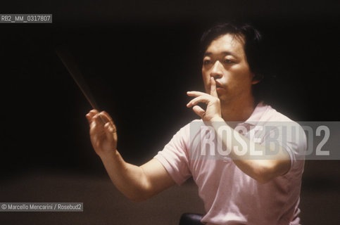 Rome, about 1990. Korean conductor Myung-Whun Chung / Roma, 1990 circa. Il direttore dorchestra Myung-Whun Chung - ©Marcello Mencarini/Rosebud2