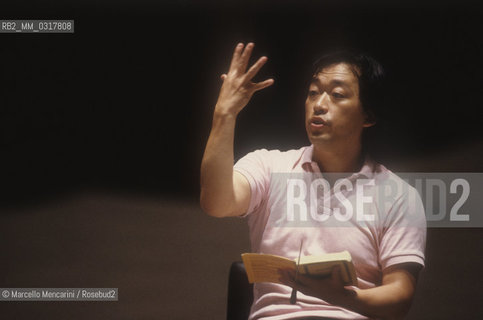 Rome, about 1990. Korean conductor Myung-Whun Chung / Roma, 1990 circa. Il direttore dorchestra Myung-Whun Chung - ©Marcello Mencarini/Rosebud2