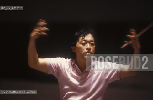 Rome, about 1990. Korean conductor Myung-Whun Chung / Roma, 1990 circa. Il direttore dorchestra Myung-Whun Chung - ©Marcello Mencarini/Rosebud2