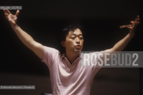 Rome, about 1990. Korean conductor Myung-Whun Chung / Roma, 1990 circa. Il direttore dorchestra Myung-Whun Chung - ©Marcello Mencarini/Rosebud2