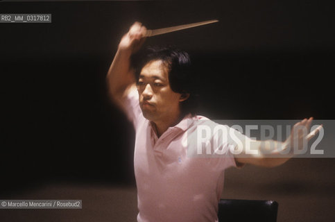 Rome, about 1990. Korean conductor Myung-Whun Chung / Roma, 1990 circa. Il direttore dorchestra Myung-Whun Chung - ©Marcello Mencarini/Rosebud2