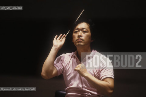 Rome, about 1990. Korean conductor Myung-Whun Chung / Roma, 1990 circa. Il direttore dorchestra Myung-Whun Chung - ©Marcello Mencarini/Rosebud2