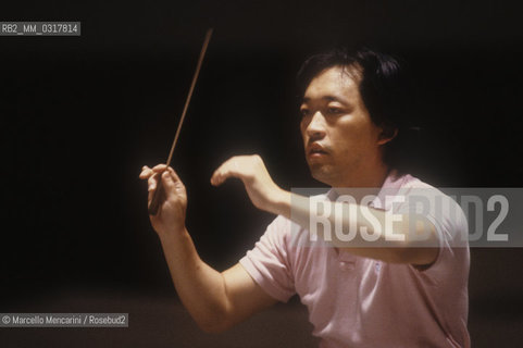 Rome, about 1990. Korean conductor Myung-Whun Chung / Roma, 1990 circa. Il direttore dorchestra Myung-Whun Chung - ©Marcello Mencarini/Rosebud2