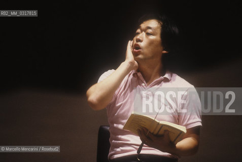 Rome, about 1990. Korean conductor Myung-Whun Chung / Roma, 1990 circa. Il direttore dorchestra Myung-Whun Chung - ©Marcello Mencarini/Rosebud2