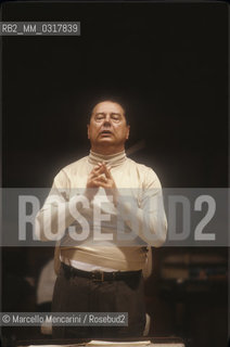 Rome, about 1985. Spanish conductor and composer Rafael Frühbeck de Burgos during a rehearsal / Roma, 1985 circa. Il compositore e direttore durchestra Rafael Frühbeck de Burgos durante una prova - ©Marcello Mencarini/Rosebud2