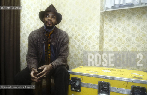 Rome, 1980. American jazz percussionist and drummer Famoudou Don Moye / Roma, 1980. Il batterista Famoudou Don Moye - ©Marcello Mencarini/Rosebud2