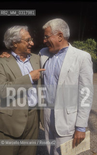 Venice Architecture Biennale 1991. American architects Peter Eisenman and Frank Gehry/ Biennale Architettura di Venezia 1991. Gli architetti americani Peter Eisenman e Frank Gehry - ©Marcello Mencarini/Rosebud2