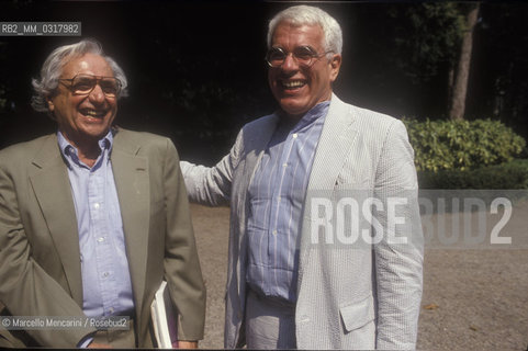 Venice Architecture Biennale 1991. American architects Peter Eisenman and Frank Gehry/ Biennale Architettura di Venezia 1991. Gli architetti americani Peter Eisenman e Frank Gehry - ©Marcello Mencarini/Rosebud2